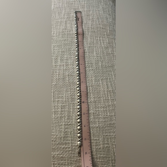 Hugs & Kisses XO Vintage Sterling Silver Chain Link Necklace - Picture 5 of 5